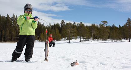 Vinterfiske Funäsfjällen
